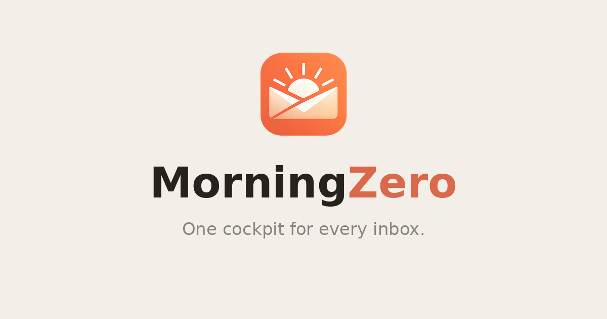 MorningZero product screenshot